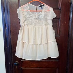 Plus Size Flounce Top